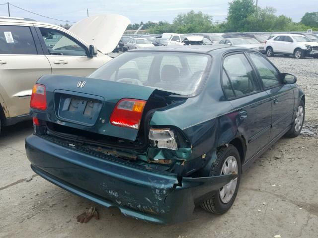 2HGEJ6614YH593974 - 2000 HONDA CIVIC BASE Yaşıl foto 4