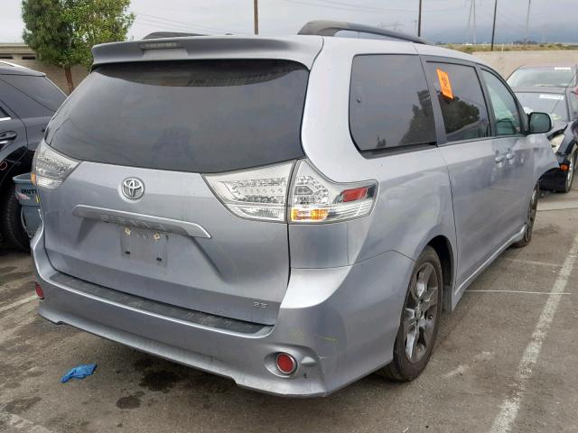 5TDXK3DC2BS147970 - 2011 TOYOTA SIENNA SPO GRAY photo 4