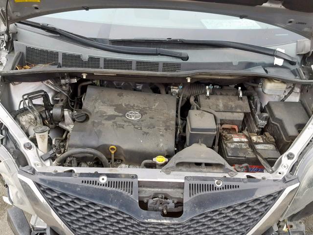 5TDXK3DC2BS147970 - 2011 TOYOTA SIENNA SPO GRAY photo 7