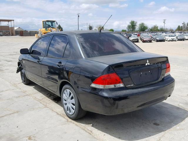 JA3AJ26E56U008191 - 2006 MITSUBISHI LANCER ES BLACK photo 3