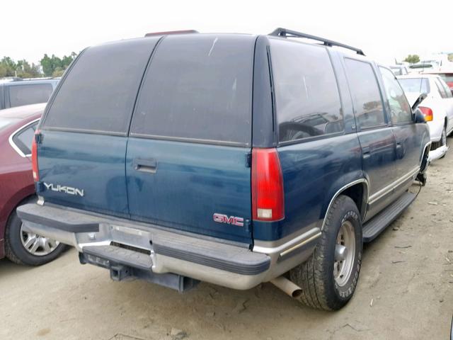 1GKEK13R3WJ731805 - 1998 GMC YUKON GREEN photo 4