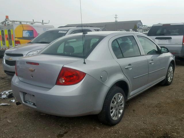 1G1AD5F56A7181664 - 2010 CHEVROLET COBALT 1LT SILVER photo 4