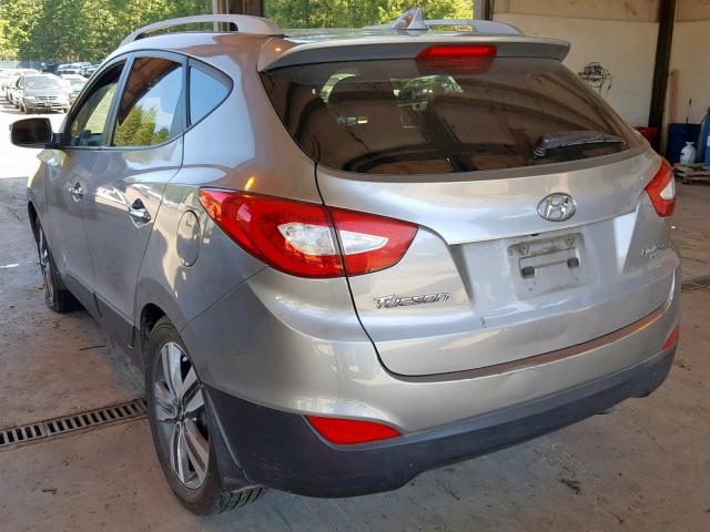 KM8JUCAG6FU064529 - 2015 HYUNDAI TUCSON LIM SILVER photo 3