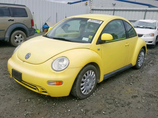 3VWCC21C1XM419696 - 1999 VOLKSWAGEN NEW BEETLE Sarı foto 2
