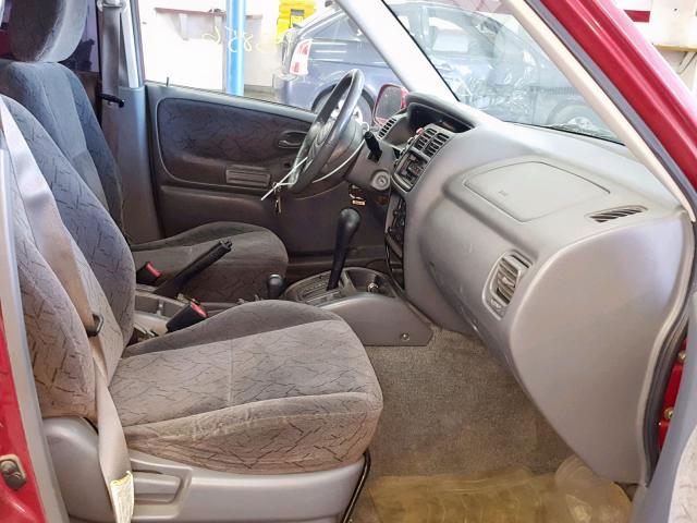 2CNBJ634016912719 - 2001 CHEVROLET TRACKER LT RED photo 5