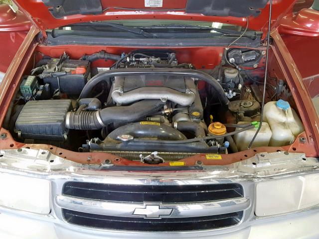 2CNBJ634016912719 - 2001 CHEVROLET TRACKER LT RED photo 7