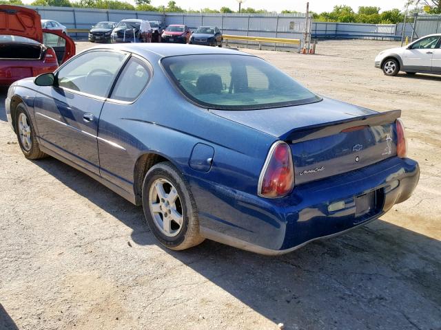 2G1WW12E639357533 - 2003 CHEVROLET MONTE CARL 蓝色 照片 3
