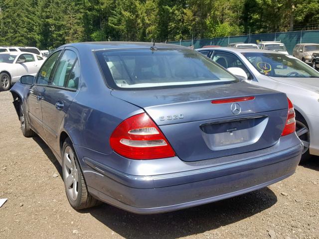 WDBUF65J95A728825 - 2005 MERCEDES-BENZ E 320 BLUE photo 3