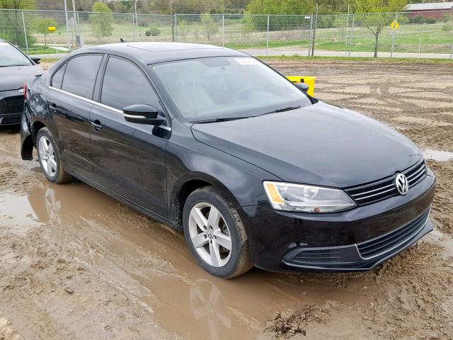 3VWLL7AJ3DM379077 - 2013 VOLKSWAGEN JETTA TDI BLACK photo 1