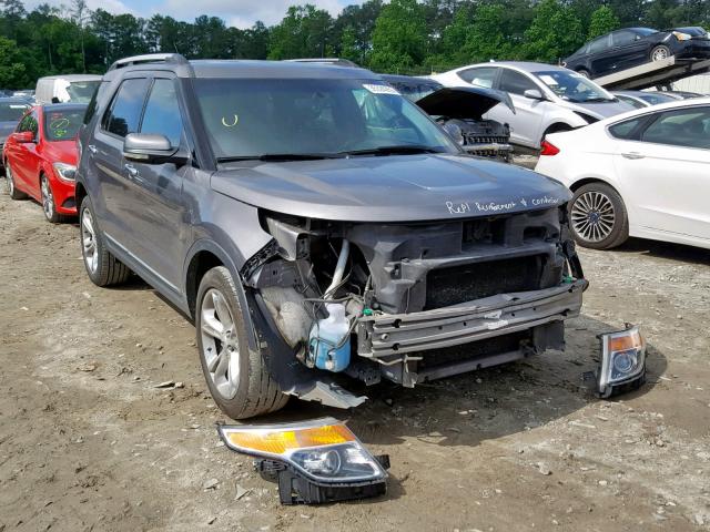 1FM5K8F89DGA80368 - 2013 FORD EXPLORER L GRAY photo 1