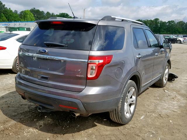 1FM5K8F89DGA80368 - 2013 FORD EXPLORER L GRAY photo 4