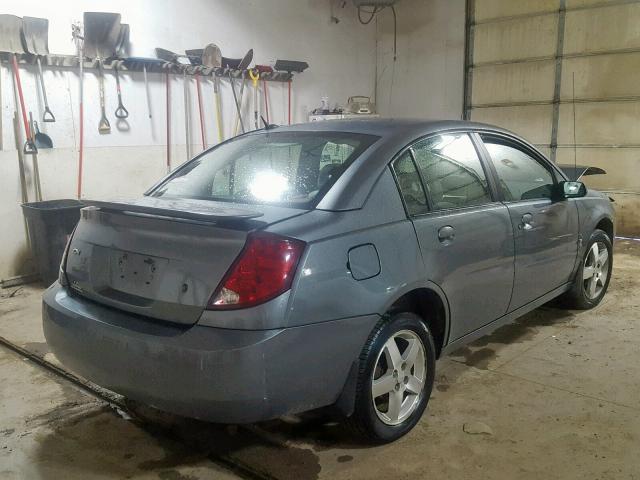 1G8AL55F17Z183480 - 2007 SATURN ION LEVEL GRAY photo 4