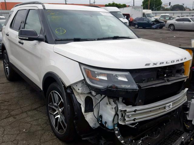 1FM5K8GT7GGD29225 - 2016 FORD EXPLORER S WHITE photo 1