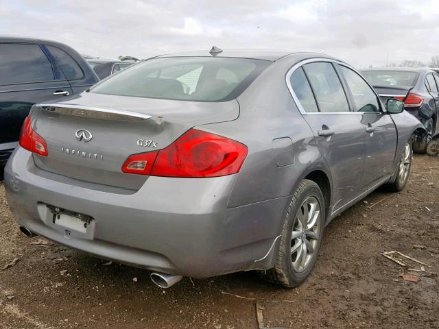 JNKCV61F99M051327 - 2009 INFINITI G37 GRAY photo 4