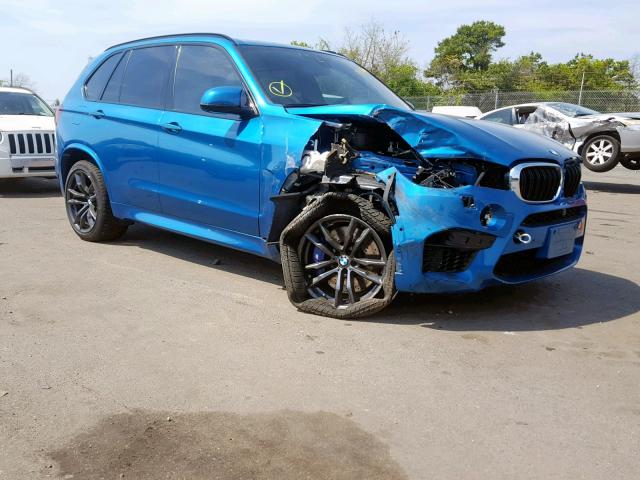 5YMKT6C36H0X20463 - 2017 BMW X5 M BLUE photo 1