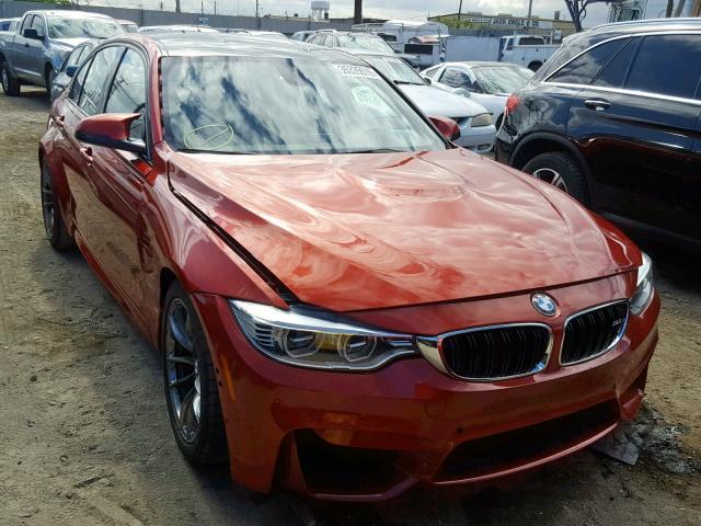 WBS3C9C54FP804438 - 2015 BMW M3 RED photo 1