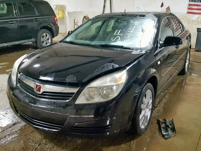 1G8ZS57N07F237184 - 2007 SATURN AURA XE BLACK photo 2