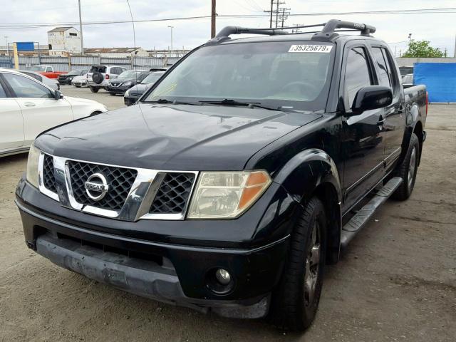 1N6AD07U66C455344 - 2006 NISSAN FRONTIER C BLACK photo 2