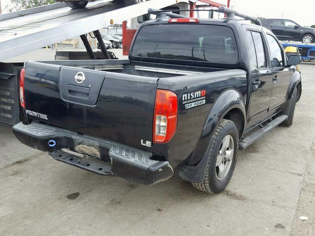 1N6AD07U66C455344 - 2006 NISSAN FRONTIER C BLACK photo 4