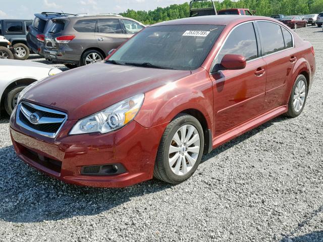 4S3BMDL68C2015410 - 2012 SUBARU LEGACY 3.6 RED photo 2