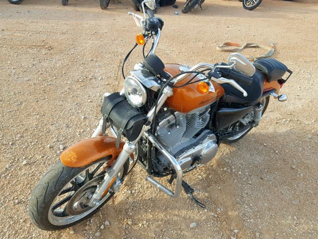 1HD4CR218EC402615 - 2014 HARLEY-DAVIDSON XL883 SUPE ORANGE photo 2