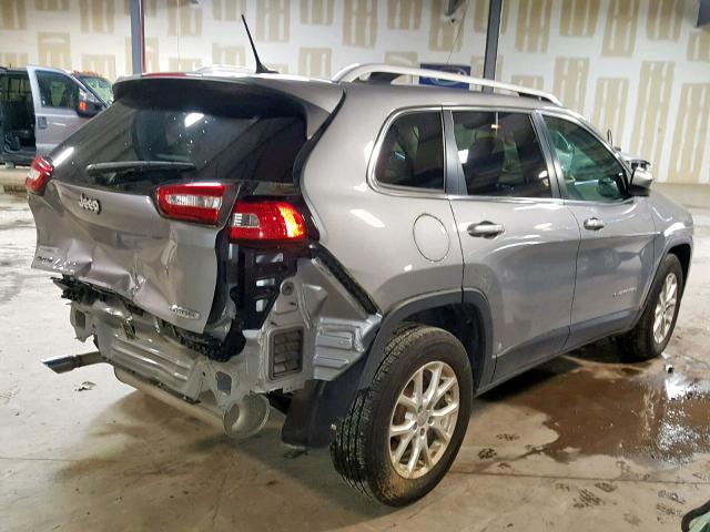 1C4PJMCB2EW121391 - 2014 JEEP CHEROKEE L GRAY photo 4