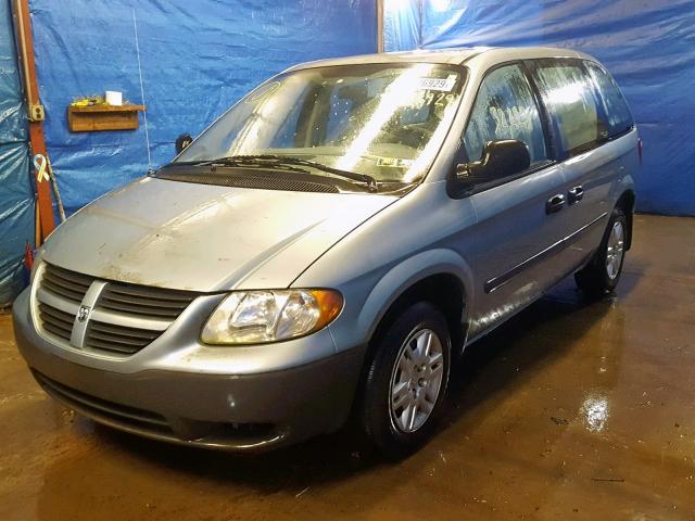 1D4GP25B86B739035 - 2006 DODGE CARAVAN SE BLUE photo 2