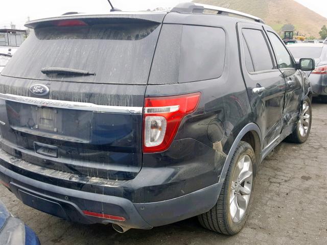 1FM5K7F80EGA17641 - 2014 FORD EXPLORER L BLACK photo 4