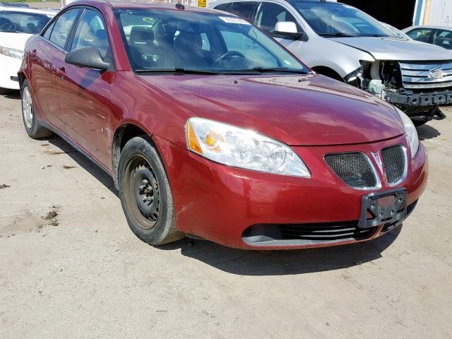 1G2ZF57B384169903 - 2008 PONTIAC G6 VALUE L RED photo 1