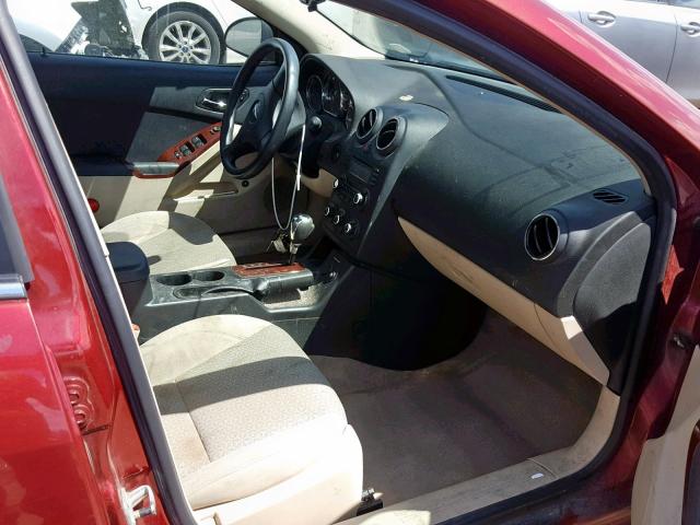 1G2ZF57B384169903 - 2008 PONTIAC G6 VALUE L RED photo 5