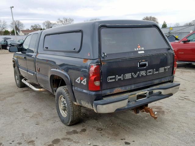 1GCHK29104E106462 - 2004 CHEVROLET SILVERADO CHARCOAL photo 3