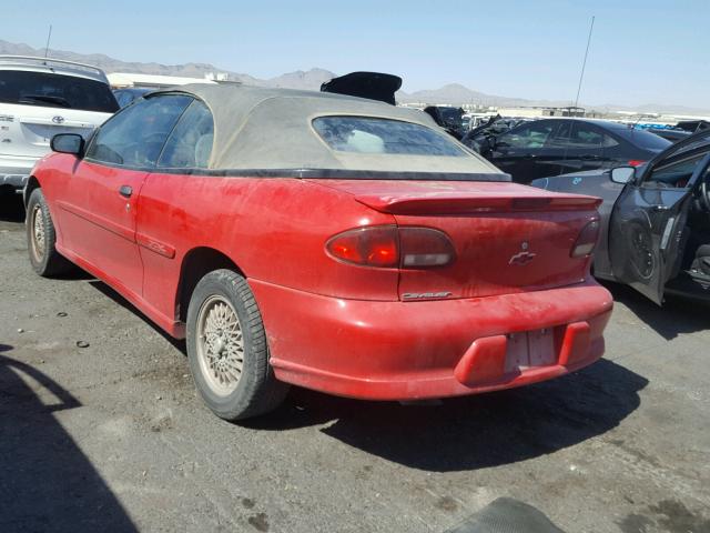 4G1JF32T5XB906274 - 1999 CHEVROLET CAVALIER Z RED photo 3