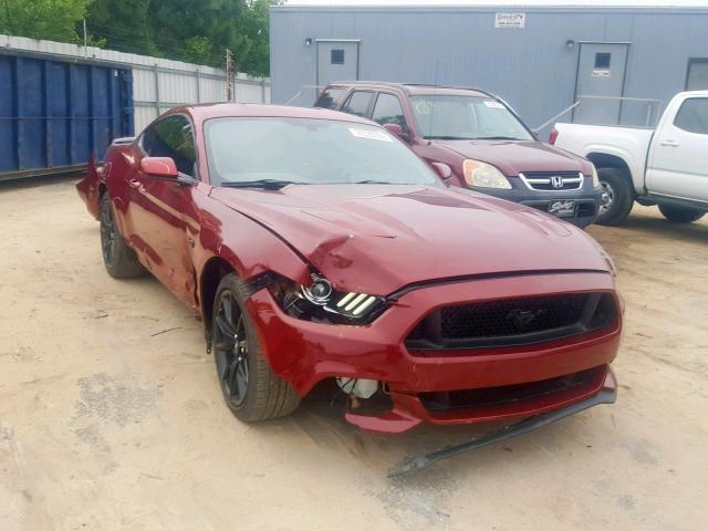 1FA6P8CF1H5270119 - 2017 FORD MUSTANG GT RED photo 1