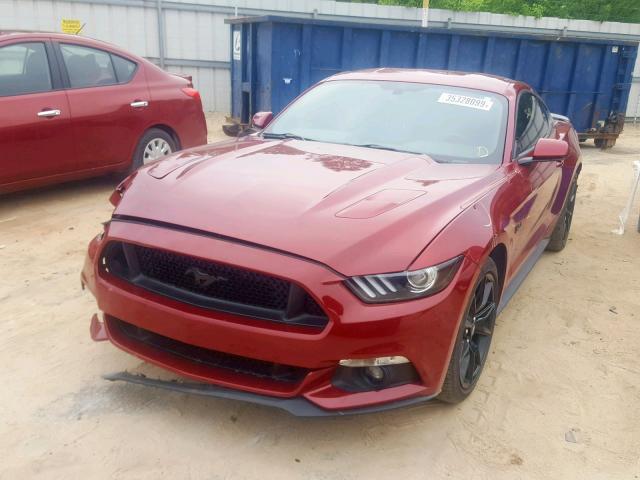 1FA6P8CF1H5270119 - 2017 FORD MUSTANG GT RED photo 2