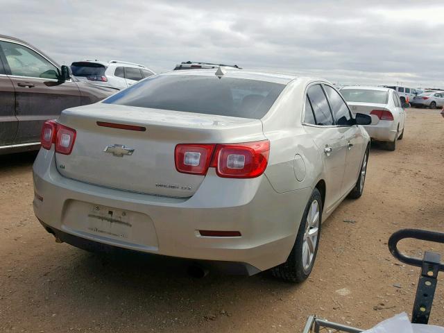 1G11H5SL7EF247207 - 2014 CHEVROLET MALIBU LTZ ბეჟი ფოტო 4