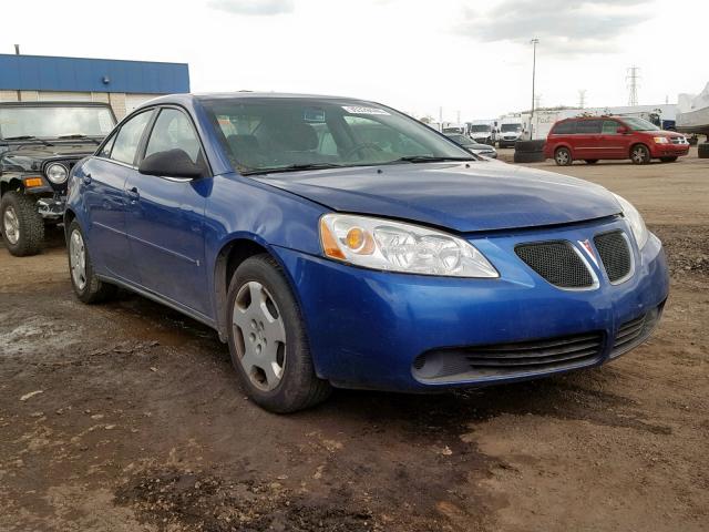 1G2ZF55B364270732 - 2006 PONTIAC G6 SE BLUE photo 1