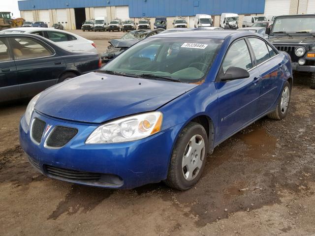 1G2ZF55B364270732 - 2006 PONTIAC G6 SE BLUE photo 2