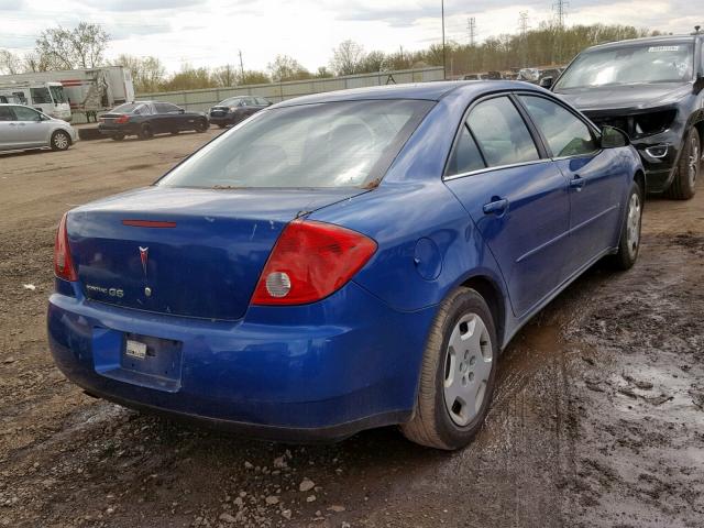 1G2ZF55B364270732 - 2006 PONTIAC G6 SE BLUE photo 4