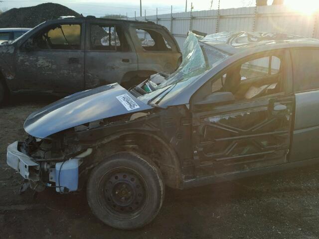 1G8AJ55F47Z186671 - 2007 SATURN ION LEVEL GRAY photo 9