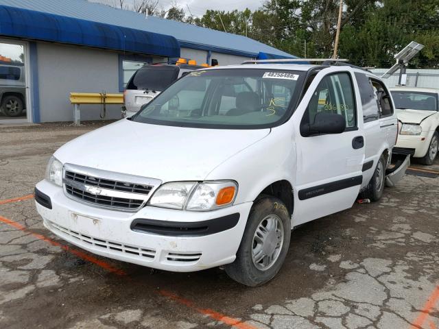 1GNDX03E34D249953 - 2004 CHEVROLET VENTURE WHITE photo 2