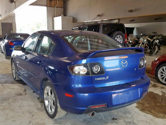 JM1BK323571693051 - 2007 MAZDA 3 S BLUE photo 3