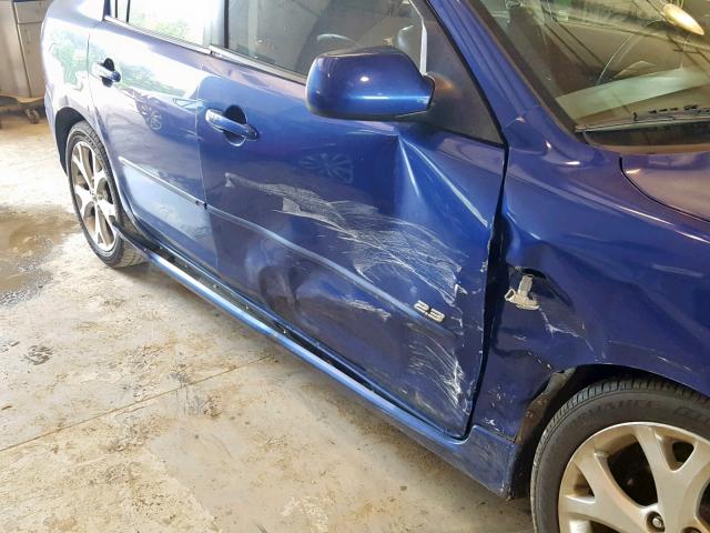 JM1BK323571693051 - 2007 MAZDA 3 S BLUE photo 9