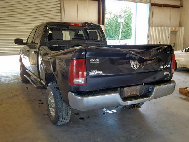 3D7UT2CL8BG630878 - 2011 DODGE RAM 2500 BLACK photo 3