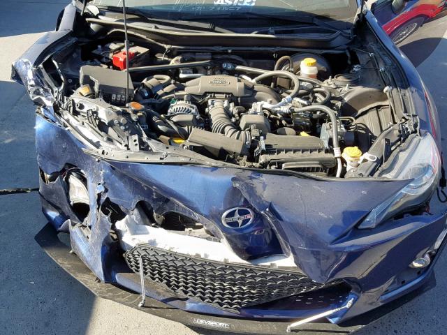 JF1ZNAA11E8707418 - 2014 TOYOTA SCION FR-S BLUE photo 7