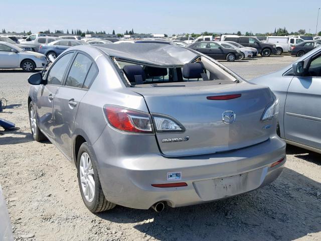 JM1BL1V89C1580187 - 2012 MAZDA 3 I SILVER photo 3