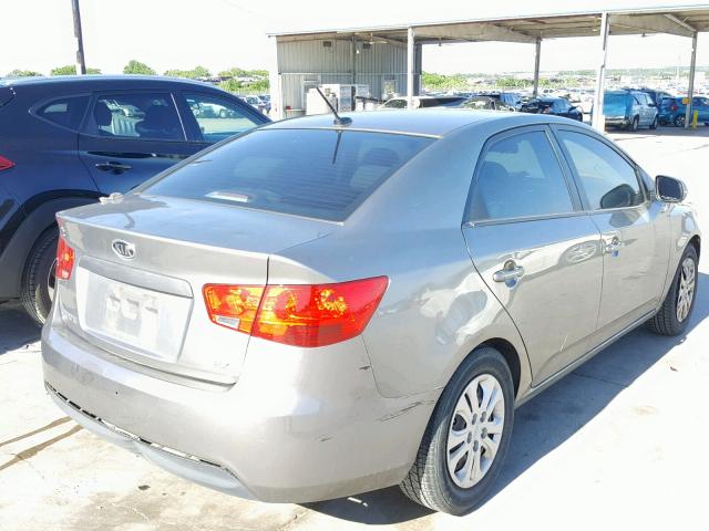 KNAFU4A29C5630853 - 2012 KIA FORTE EX GRAY photo 4