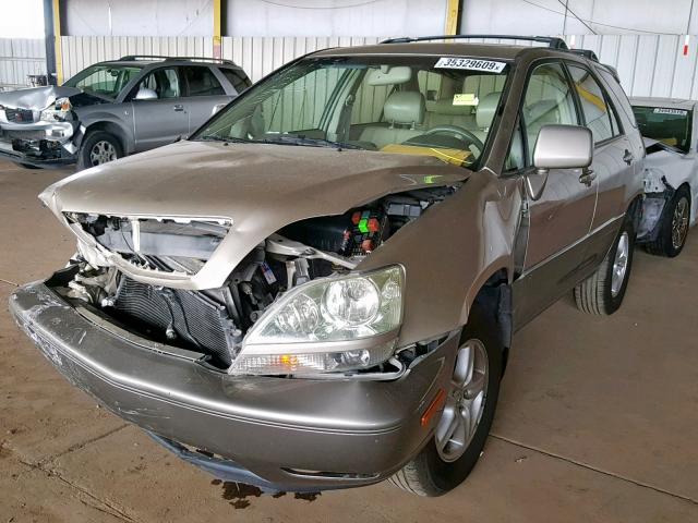 JTJGF10U410106150 - 2001 LEXUS RX 300 TAN photo 2