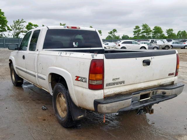 2GTEK19T421295548 - 2002 GMC NEW SIERRA WHITE photo 3