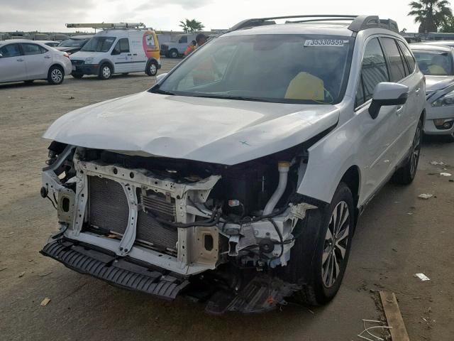 4S4BSENC2F3293745 - 2015 SUBARU OUTBACK 3. WHITE photo 2