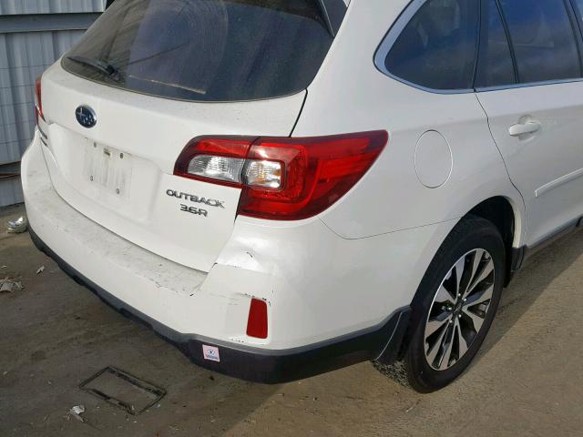 4S4BSENC2F3293745 - 2015 SUBARU OUTBACK 3. WHITE photo 9